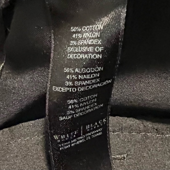 EUC Black WHBM Tuxedo Pant Sz 12R - Picture 6 of 6